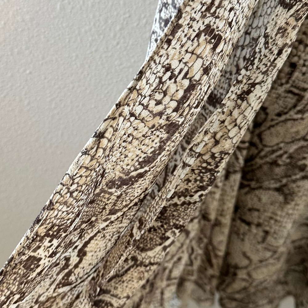 Reformation Jaz Python Snake Print Midi Dress - image 7
